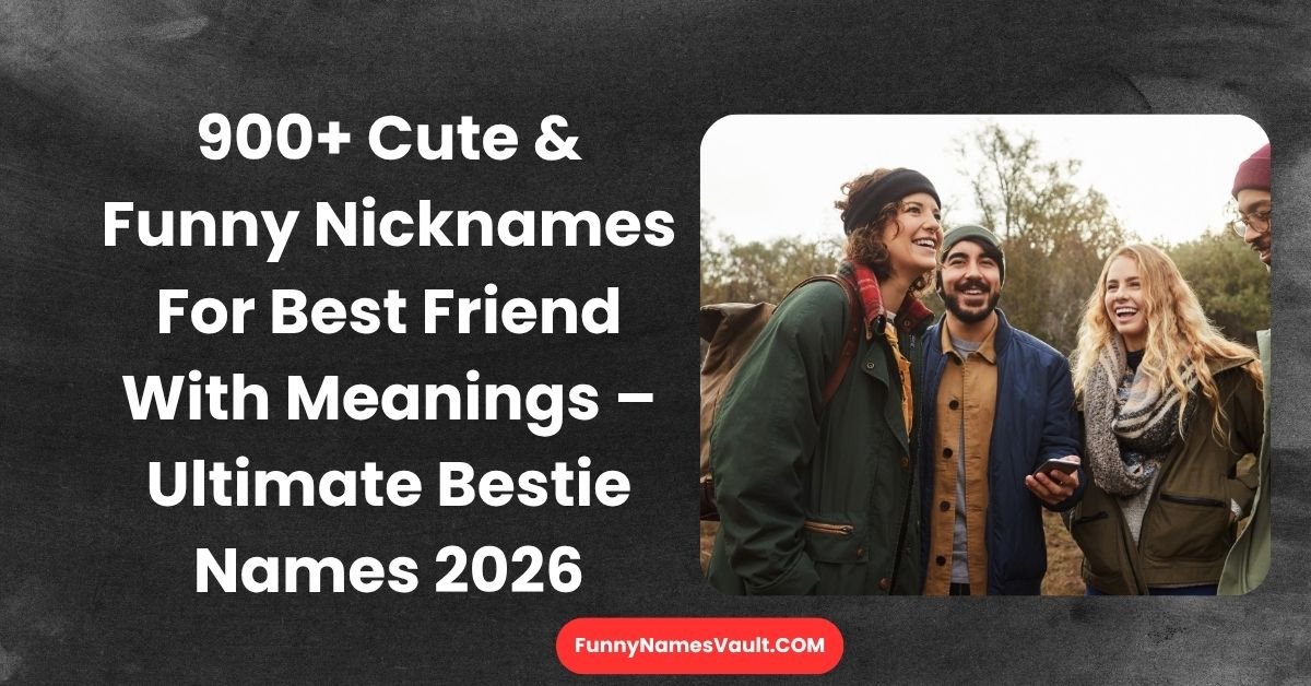Cute & Funny Nicknames For Best Friend