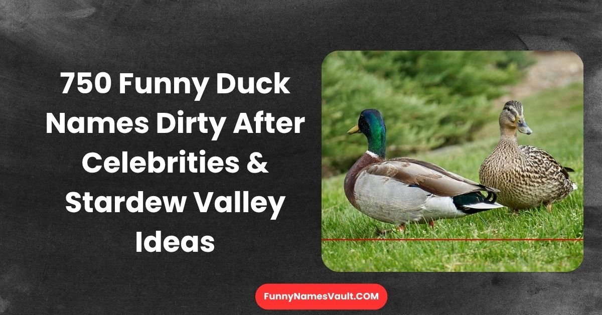 Funny Duck Names Dirty