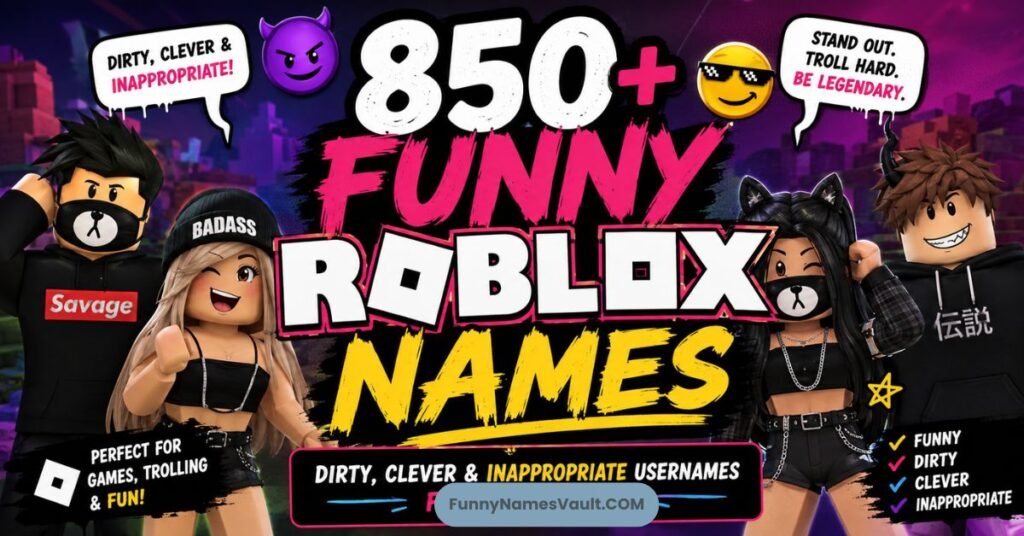 Funny Roblox Names