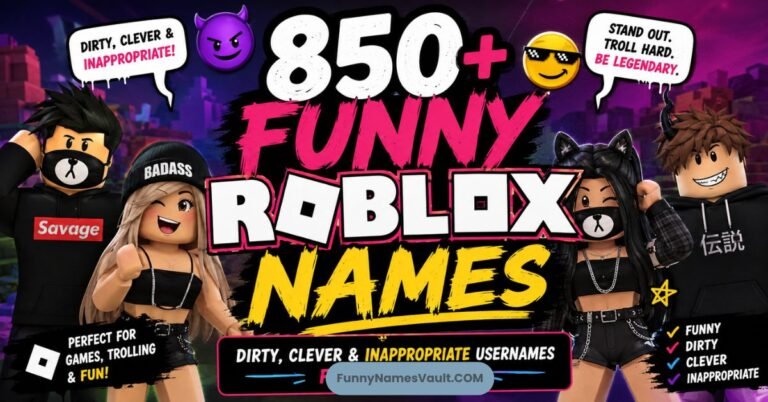 Funny Roblox Names