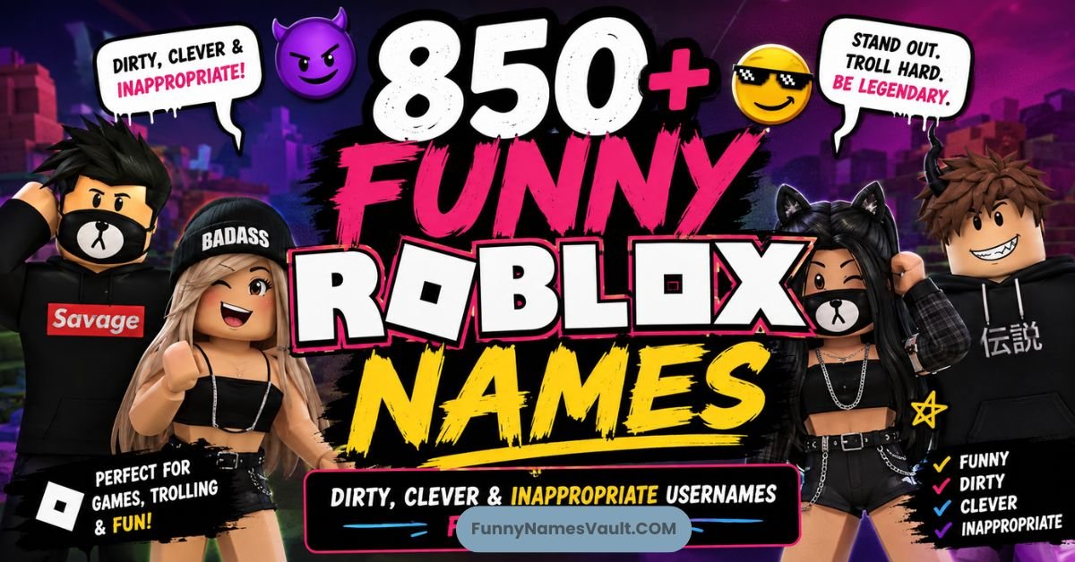 Funny Roblox Names