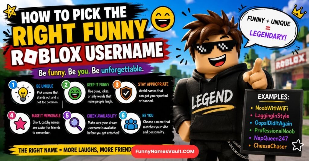 How To Pick The Right Funny Roblox Username