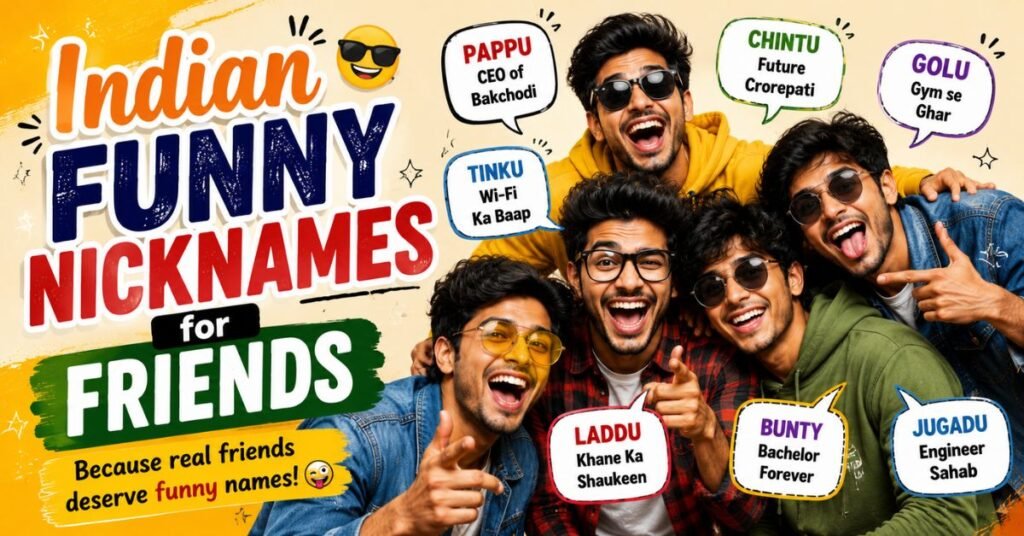 Indian Funny Nicknames for Friends