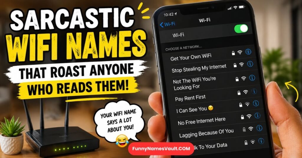 Sarcastic Wifi Names That Roast Anyone Who Reads Them