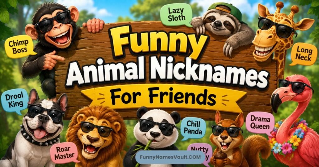 Funny Animal Nicknames For Friends