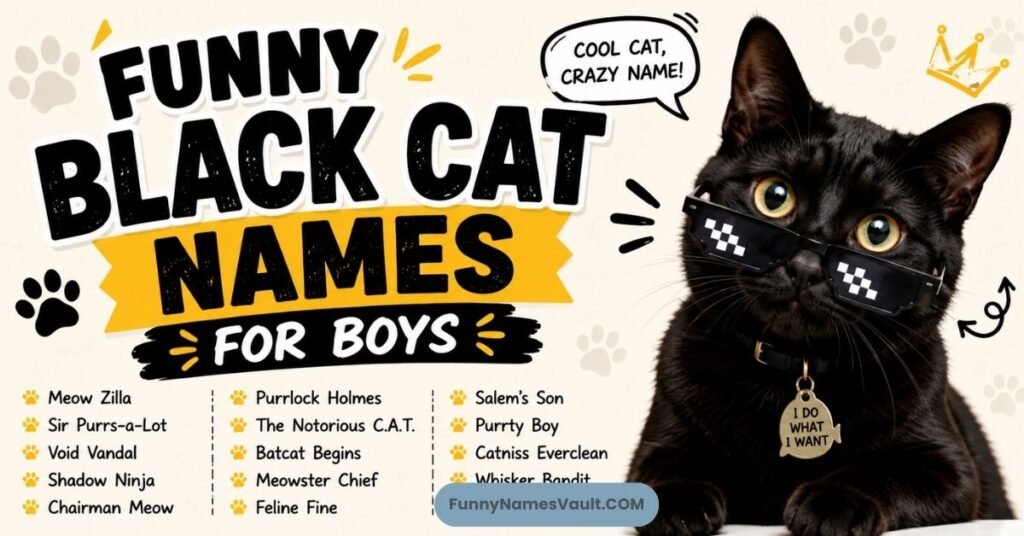 Funny Black Cat Names For Boys