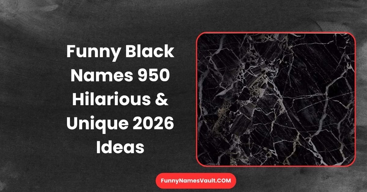 Funny Black Names