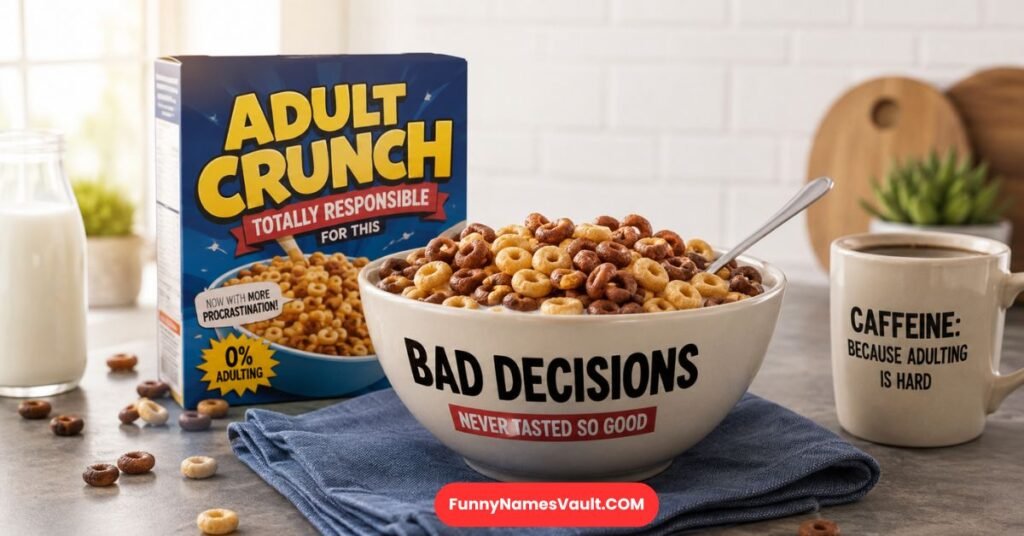 Funny Cereal Names for Adults