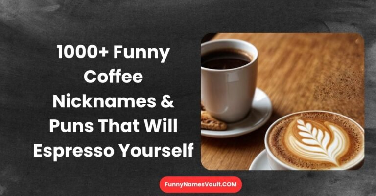 Funny Coffee Nicknames