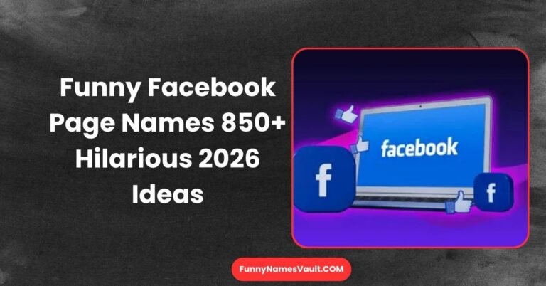 Funny Facebook Page Names