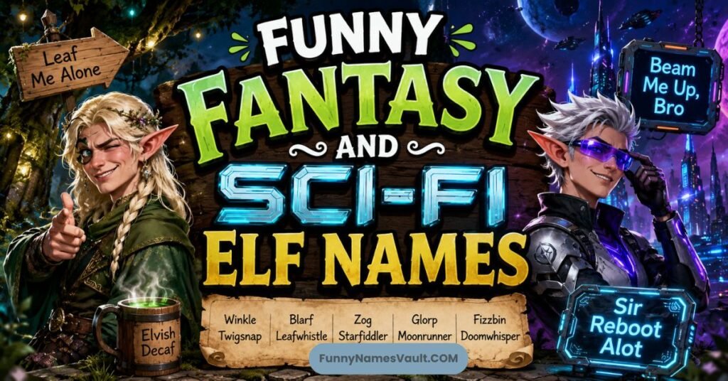 Funny Fantasy And Sci-Fi Elf Names