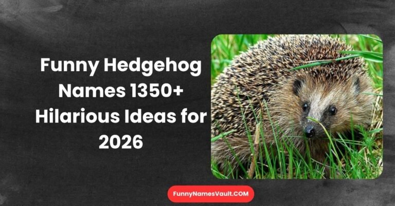 Funny Hedgehog Names