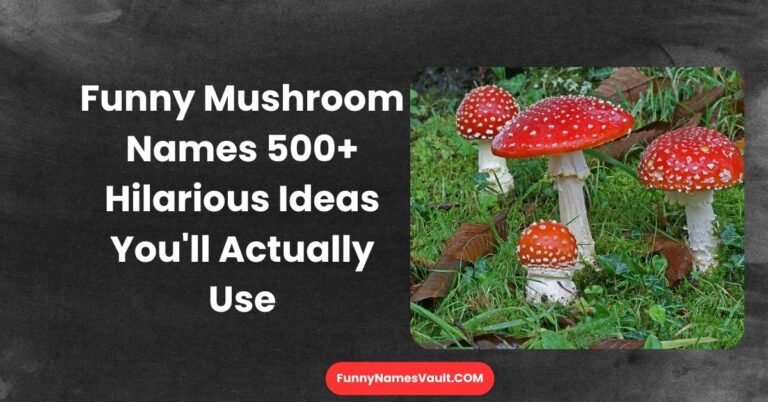 Funny Mushroom Names