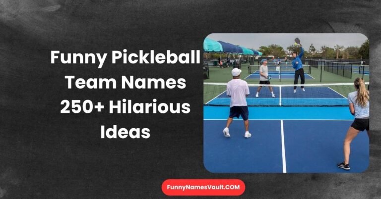 Funny Pickleball Team Names