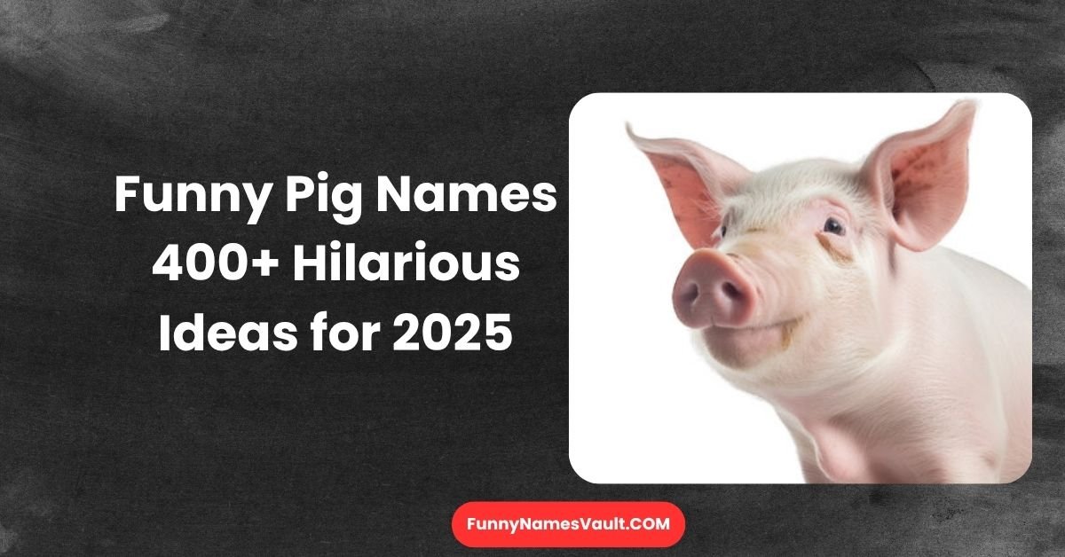 Funny Pig Names