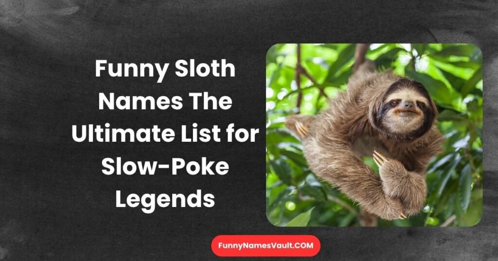 Funny Sloth Names