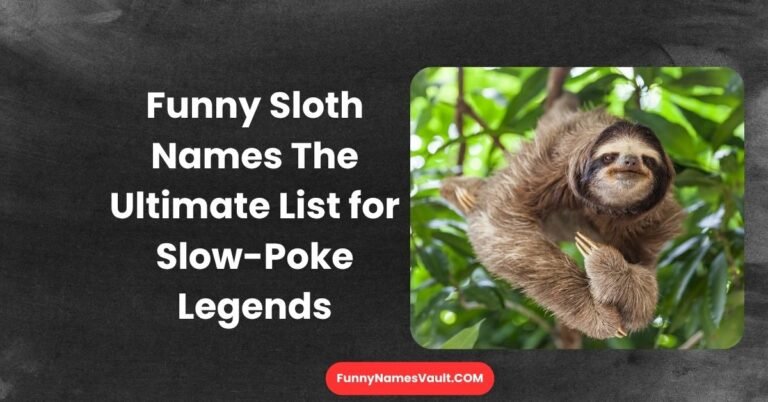 Funny Sloth Names