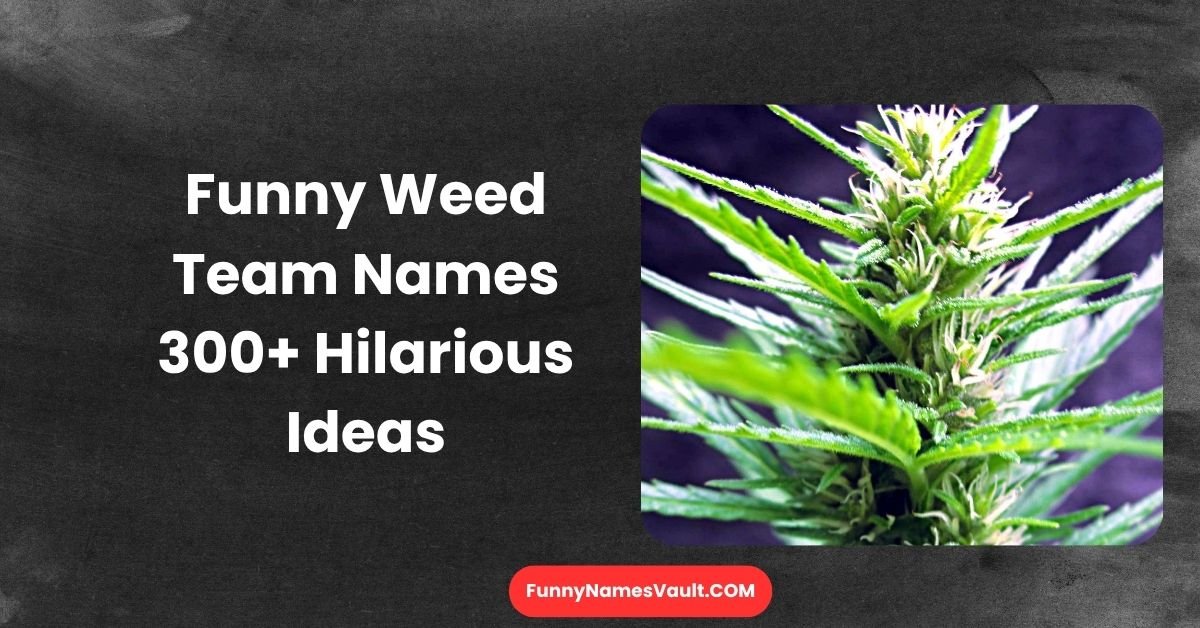 Funny Weed Team Names