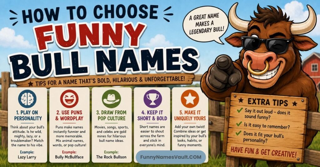 How To Choose Funny Bull Names