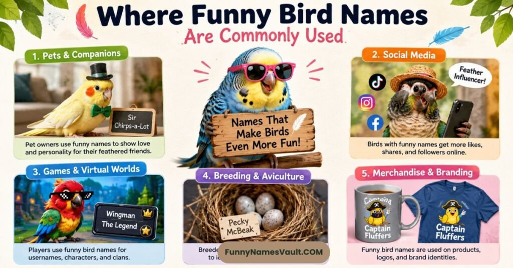 Where Funny Bird Names Are Commonly Used