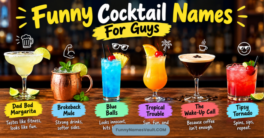 Funny Cocktail Names For Guys
