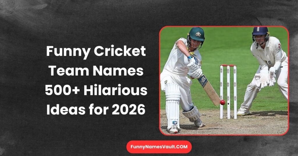 Funny Cricket Team Names