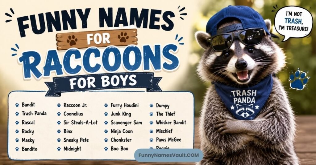 Funny Names For Raccoons For Boys