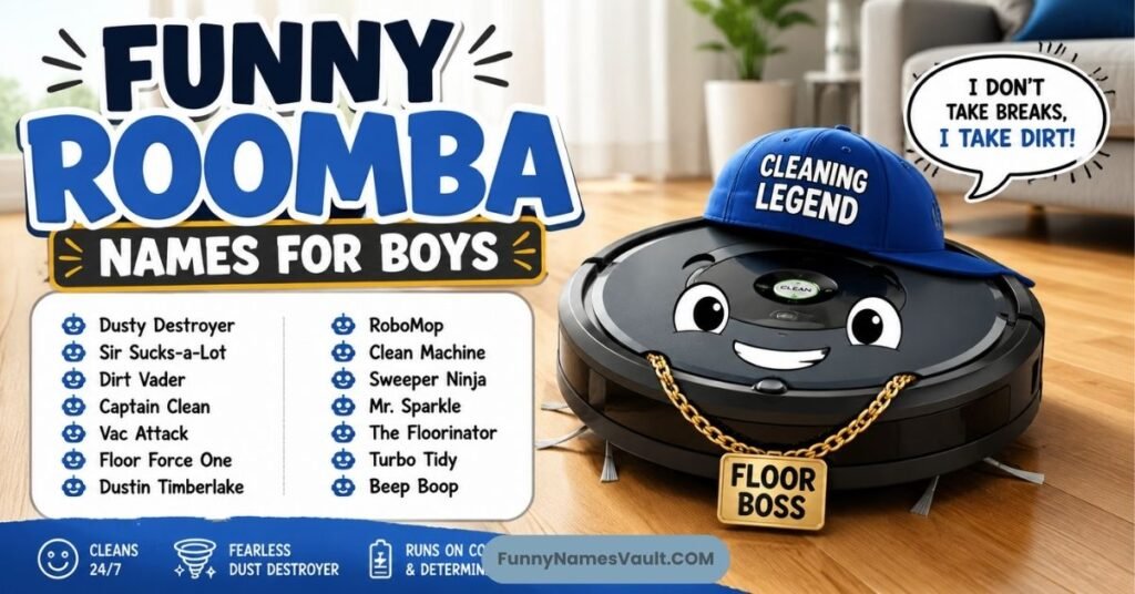 Funny Roomba Names For Boys