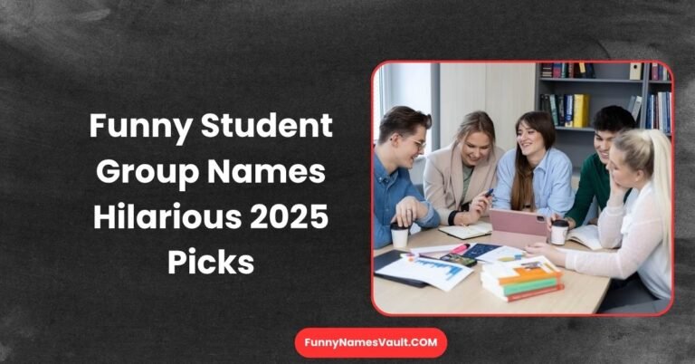 Funny Student Group Names