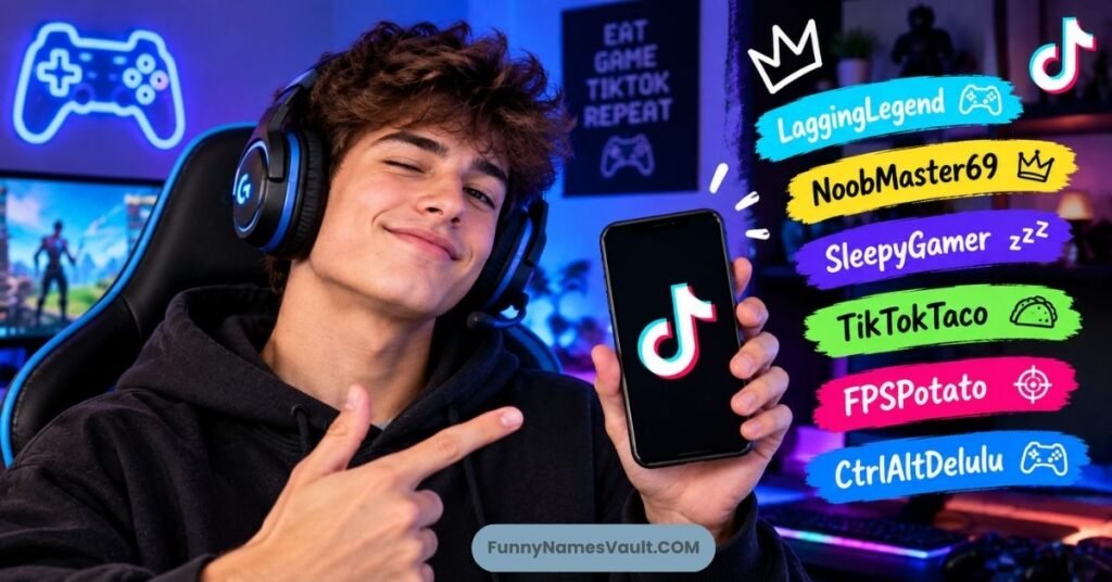 Gamer-Style Funny TikTok Usernames