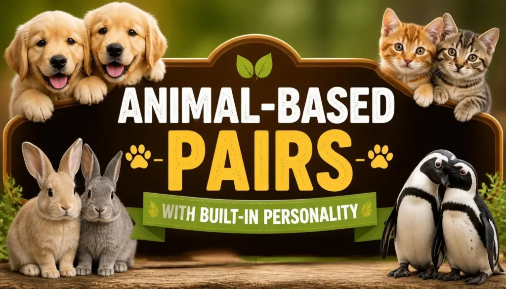 Animal-Based Pairs with Built-In Personality