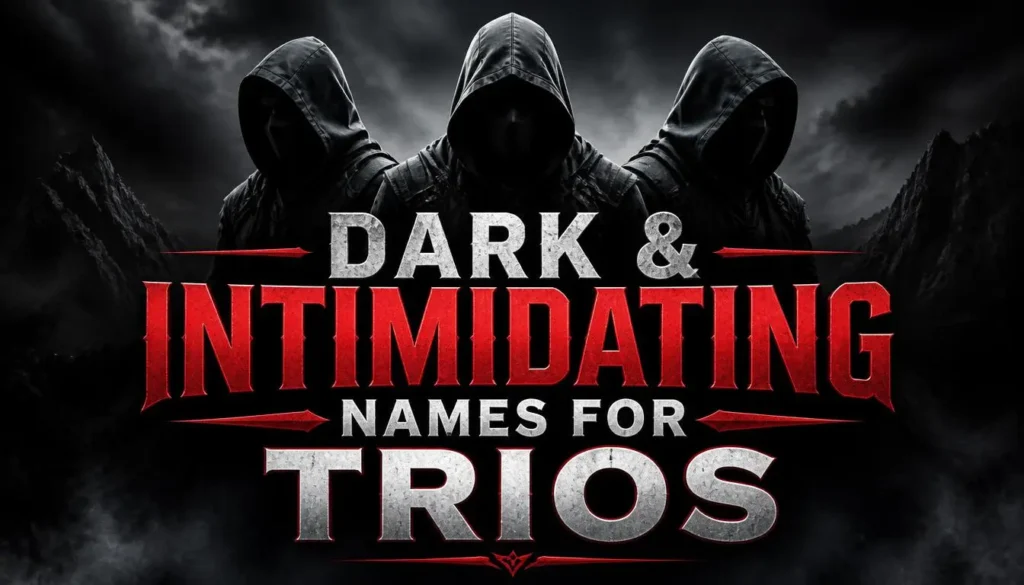 Dark & Intimidating Names for Triosย