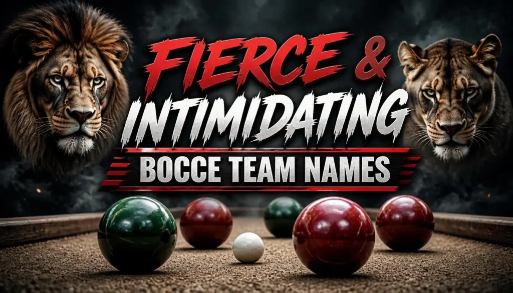 Fierce & Intimidating Bocce Team Names