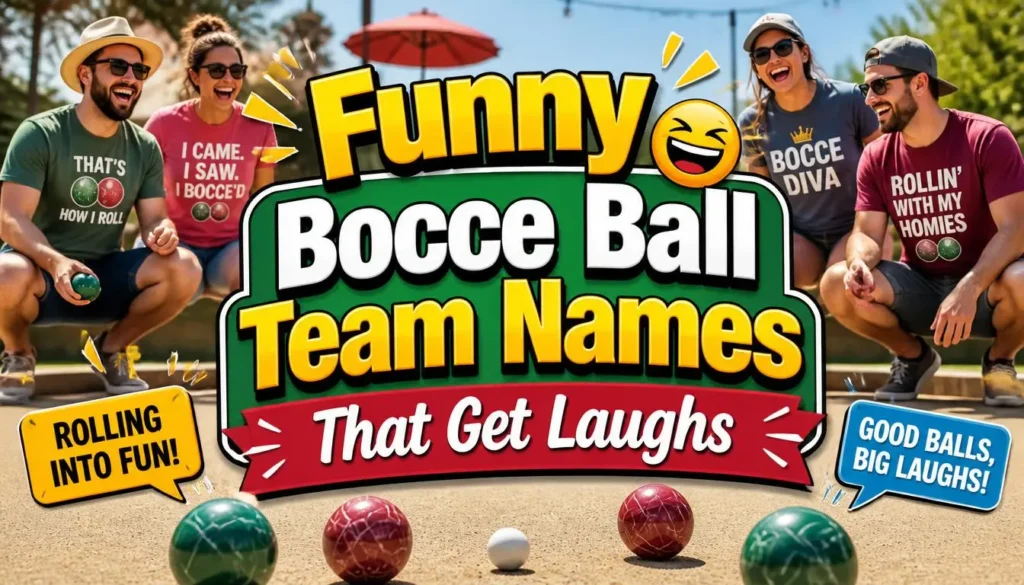 Funny Bocce Ball Team Names That Get Laughs