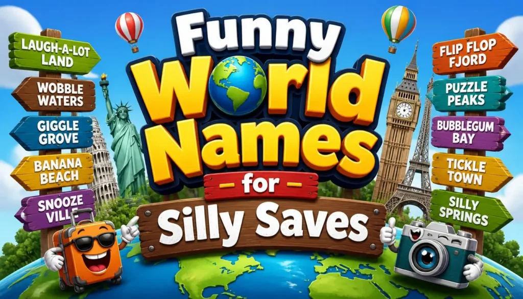 Funny World Names for Silly Savesย