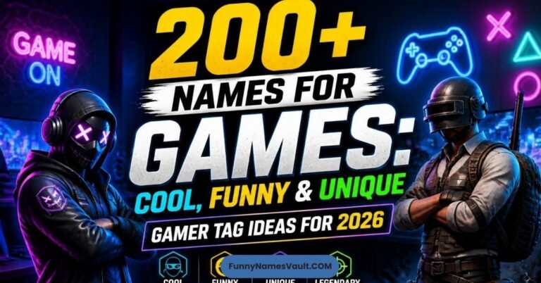 Names for Games
