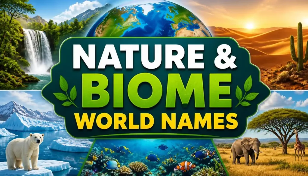 Nature & Biome World Namesย