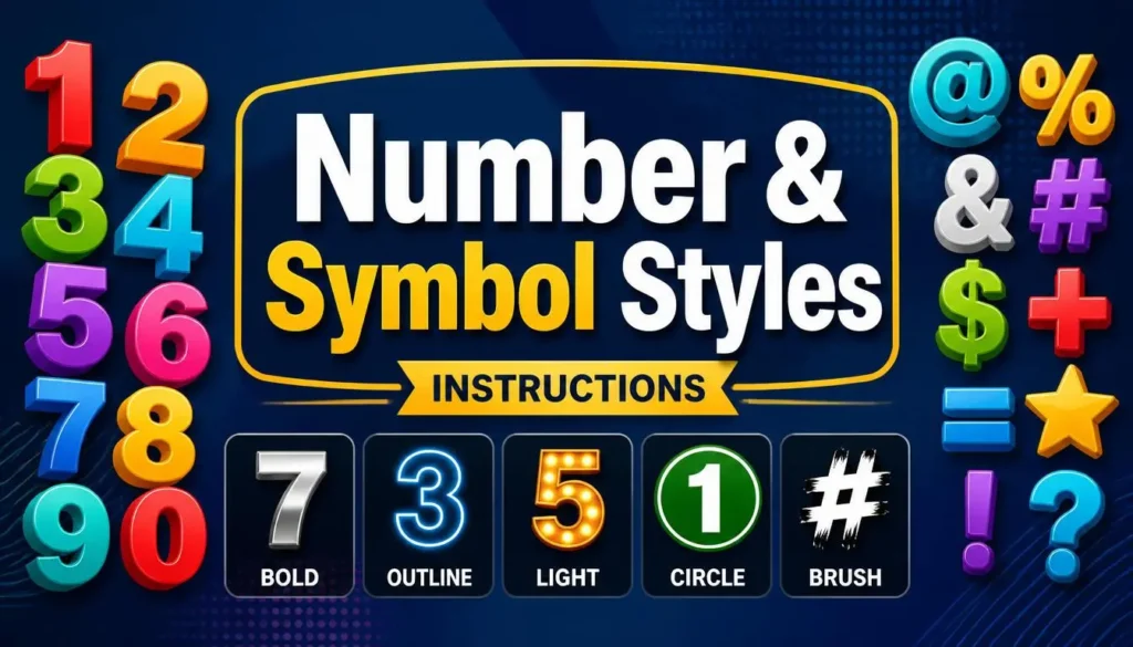 Number & Symbol Styles