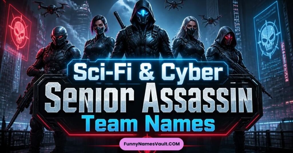 Sci-Fi & Cyber Senior Assassin Team Names