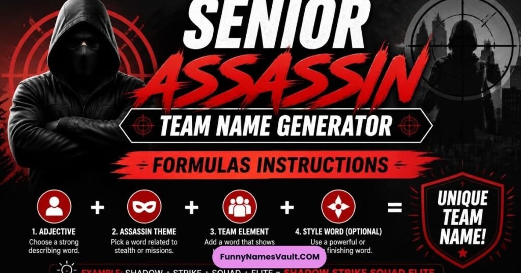 Senior Assassin Team Name Generator Formulas