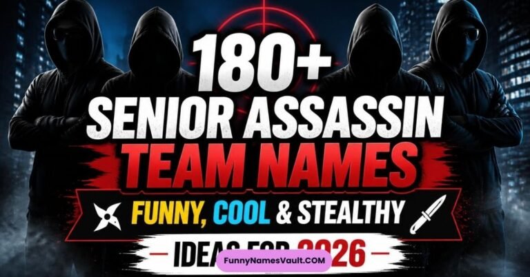 Senior Assassin Team Names
