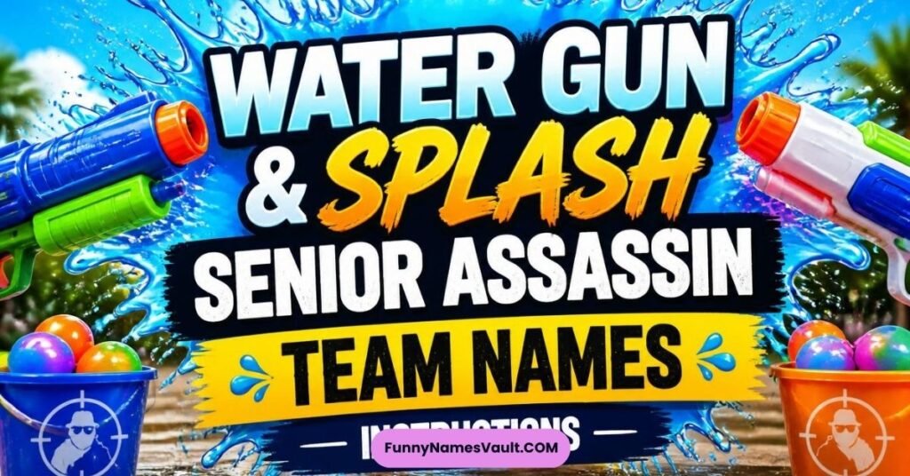 Water Gun & Splash Senior Assassin Team Names
